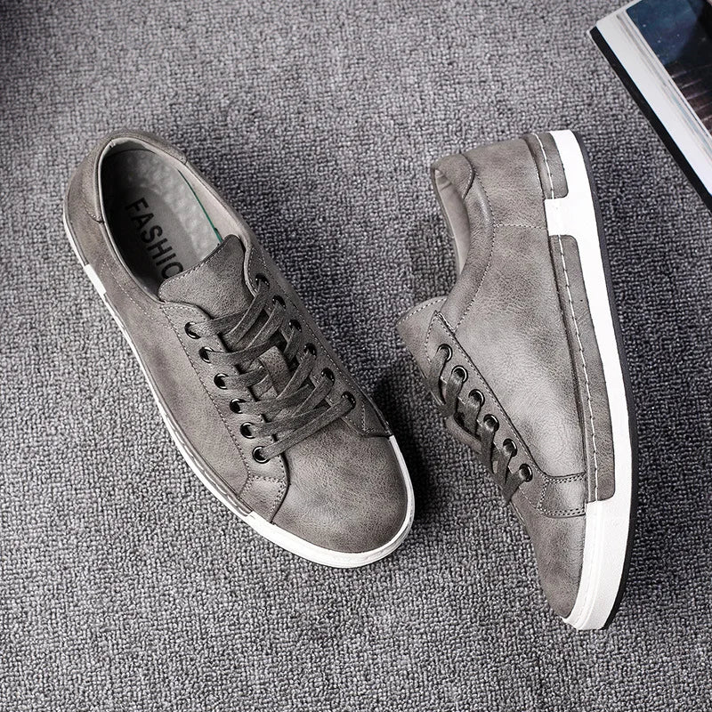 Men Leather Casual Shoes Men Sneakers  Autumn Brand Mens Suede Shoes Comfortable Flat Male Footwear Zapatillas Hombre 2024