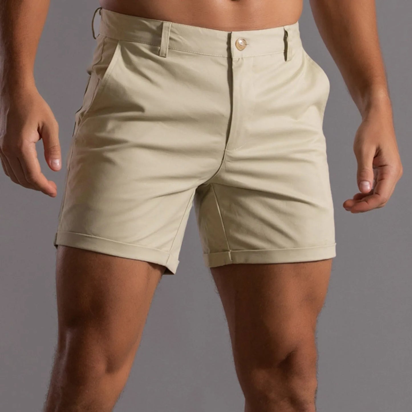 Breathable Surf Quick Drying Casual Shorts Pocket Drawstring Loose Casual Straight Shorts Pockets Basic Solid Color Pants