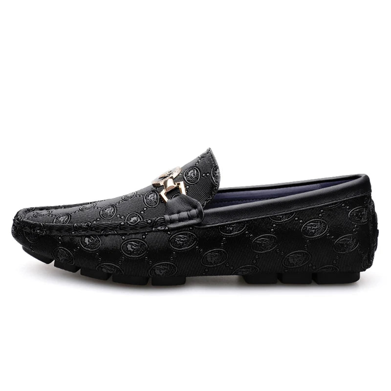 Men Genuine Leather Loafers Casual Luxury Shoes Brand Designer Spring Summer Man Moccasin Slip On Shoes Mocasines Hombre