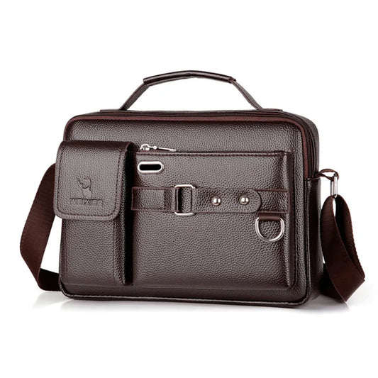 Men's Shoulder Bag PU Leather Handbag