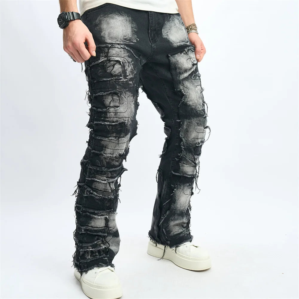 Denim Pants distressed Men's Jeans