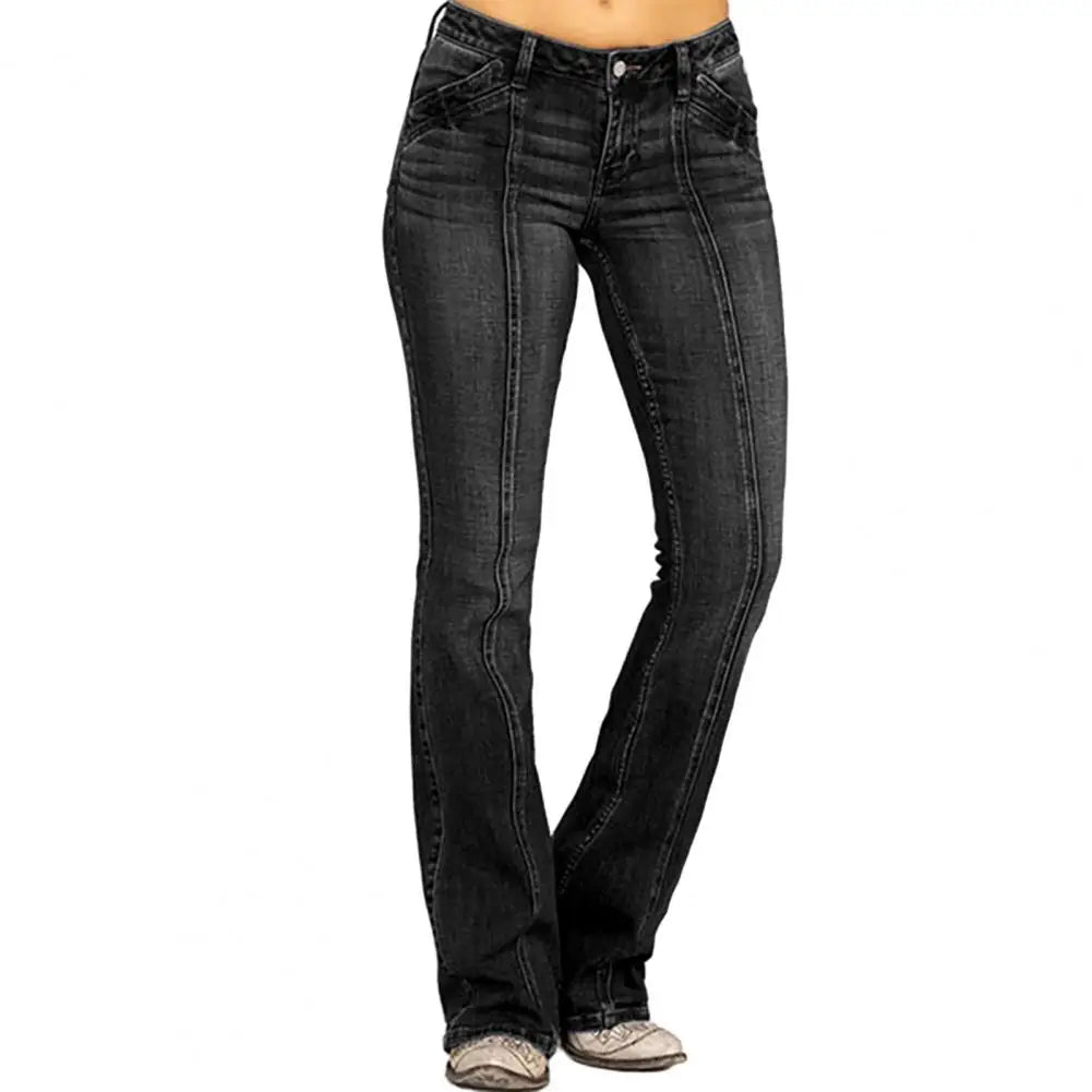 Women's Low Waist Boot Cut Jeans