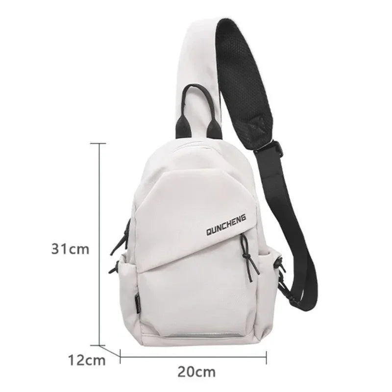 Crossbody Bag Men's Single Shoulder Small Backpack Chest Bag Women's Cycling Sports Mountain Climbing Boys Tablet Lightweight