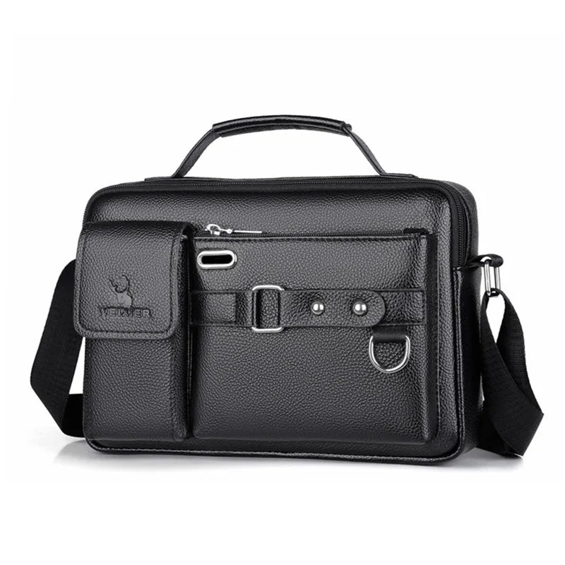 Men's Shoulder Bag PU Leather Handbag