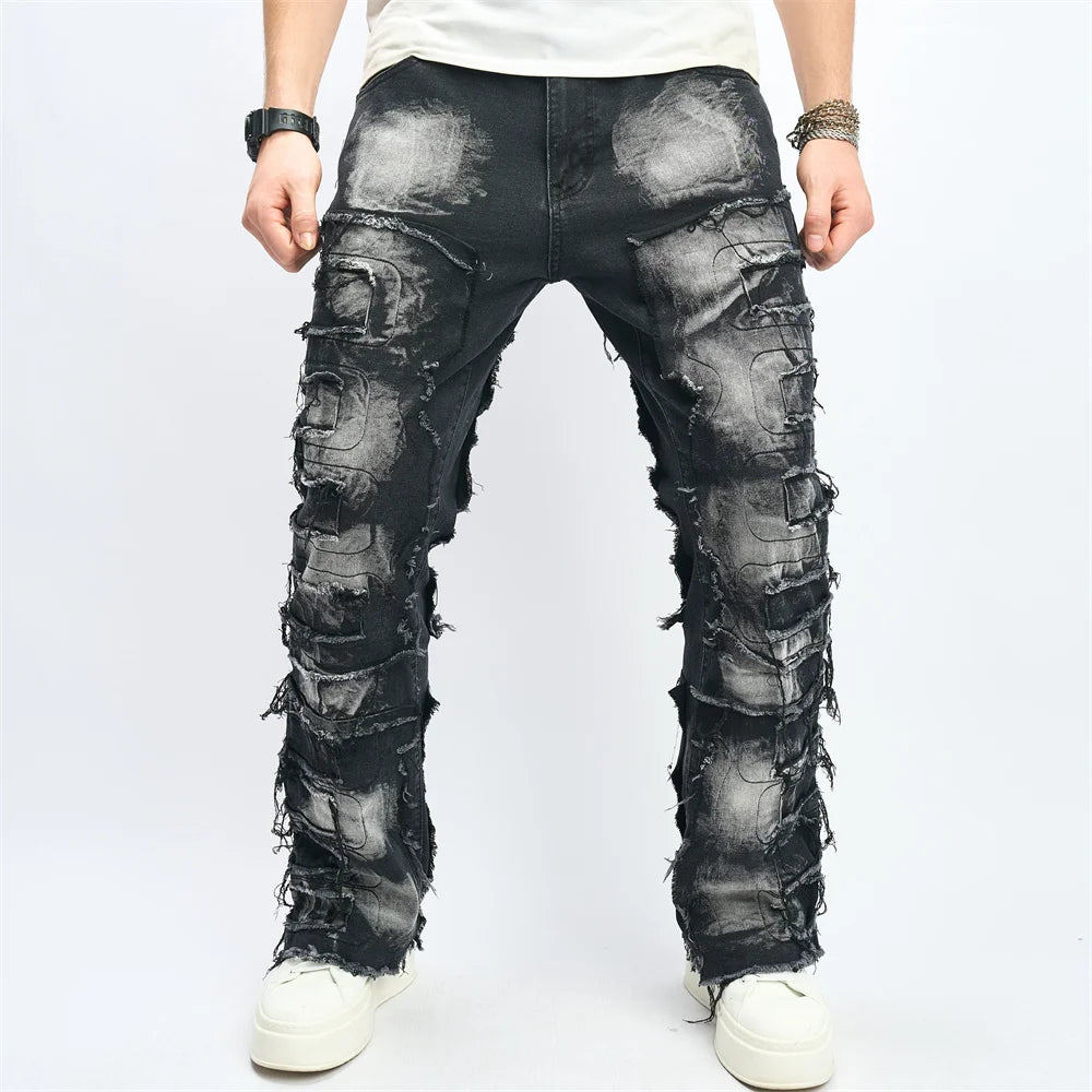 Denim Pants distressed Men's Jeans