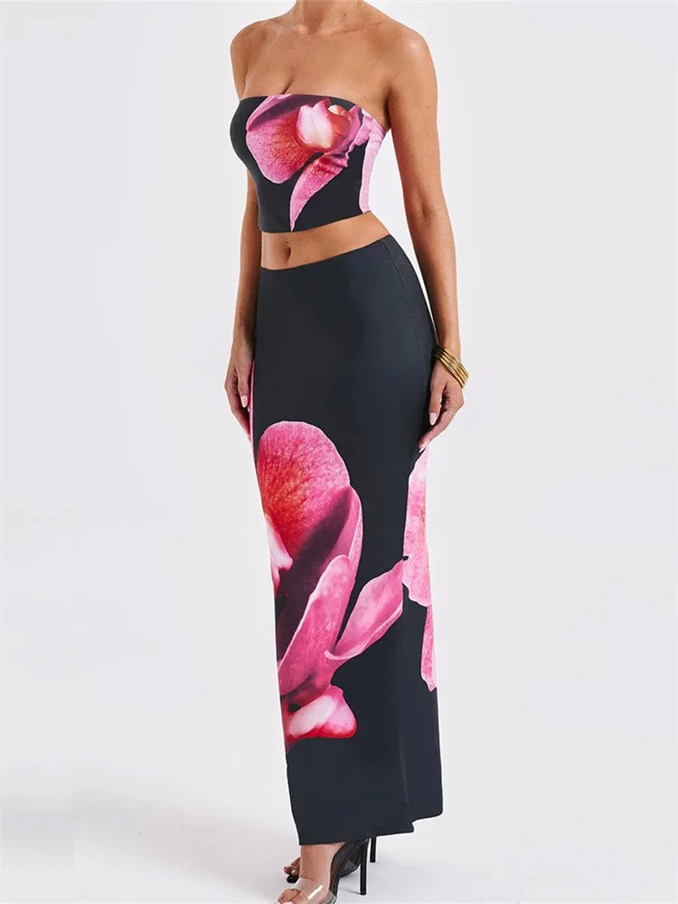 Women’s two piece skirt set