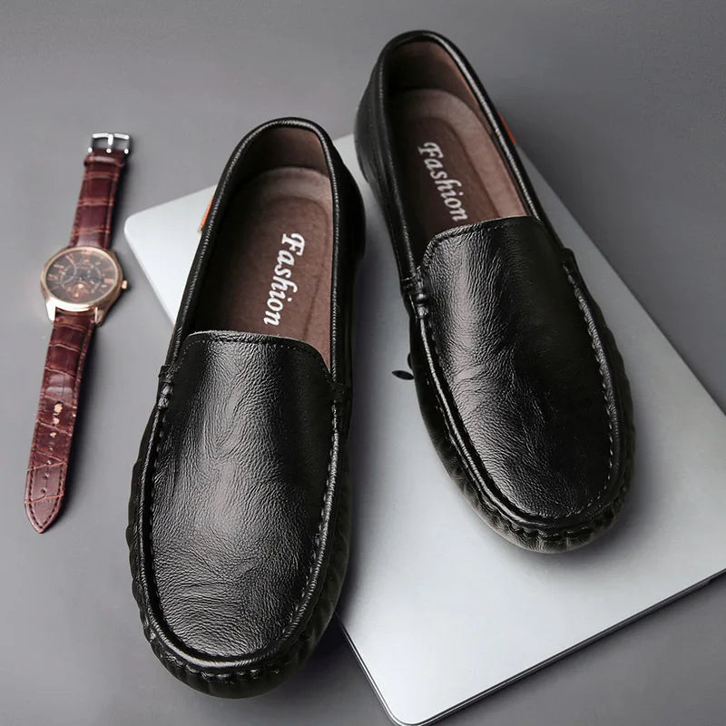 Breathable Leather Men Loafers