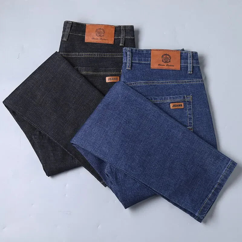 New Men Classic Jeans Jean Homme Pantalones Hombre Men Mannen Soft Black Biker Masculino Denim Overalls Mens Pants Size 30-38