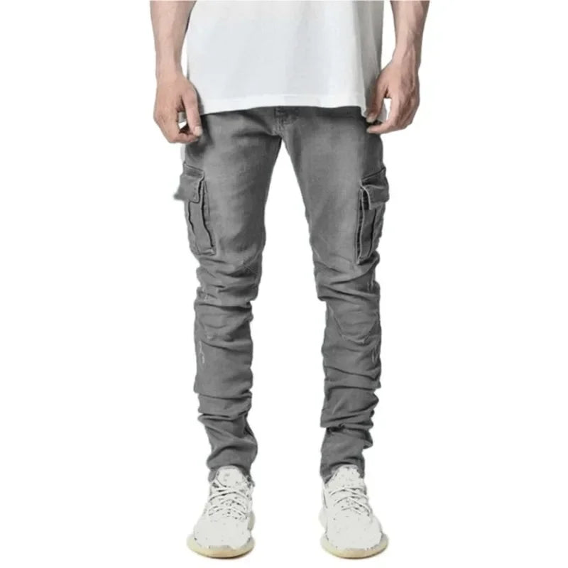 Men’s Denim Cargo Pants Jeans