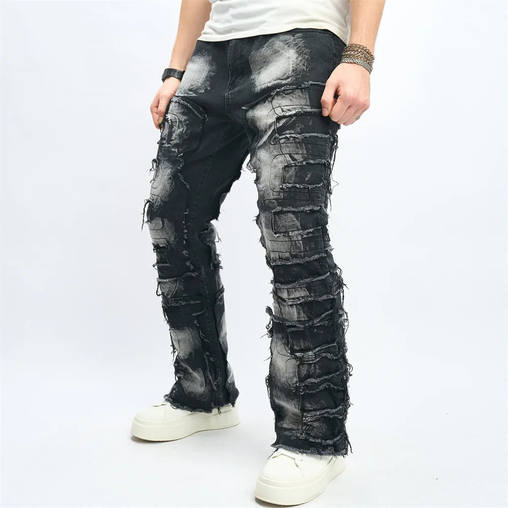 Denim Pants distressed Men's Jeans