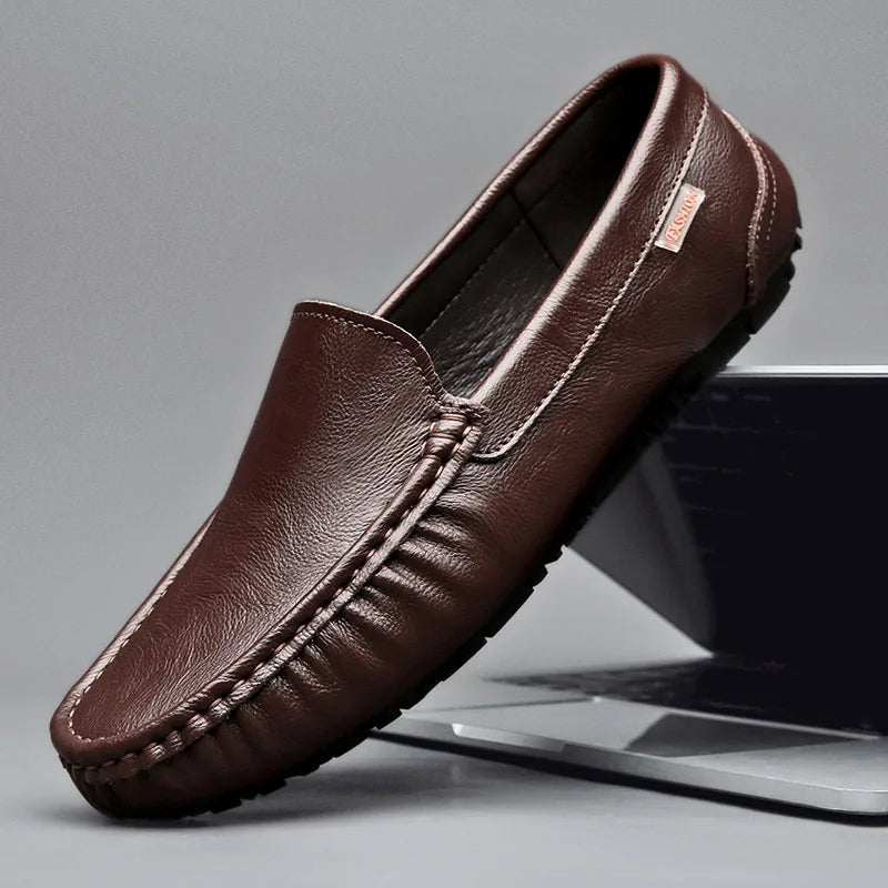 Breathable Leather Men Loafers