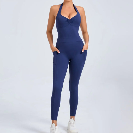 Sports Jumpsuit with Pocket