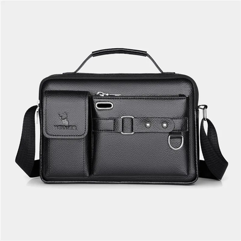 Men's Shoulder Bag PU Leather Handbag