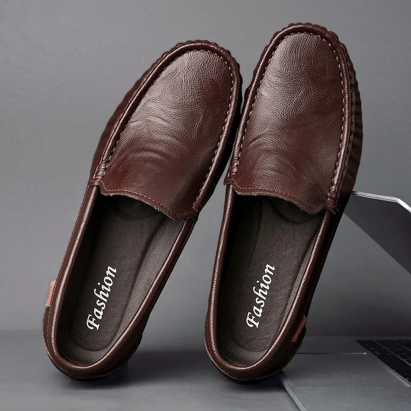 Breathable Leather Men Loafers