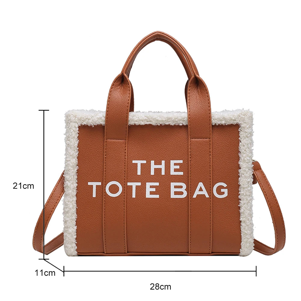 PU Leather Commute Bag Fashion Letter Square Bags Casual Soft for Girls Shopping