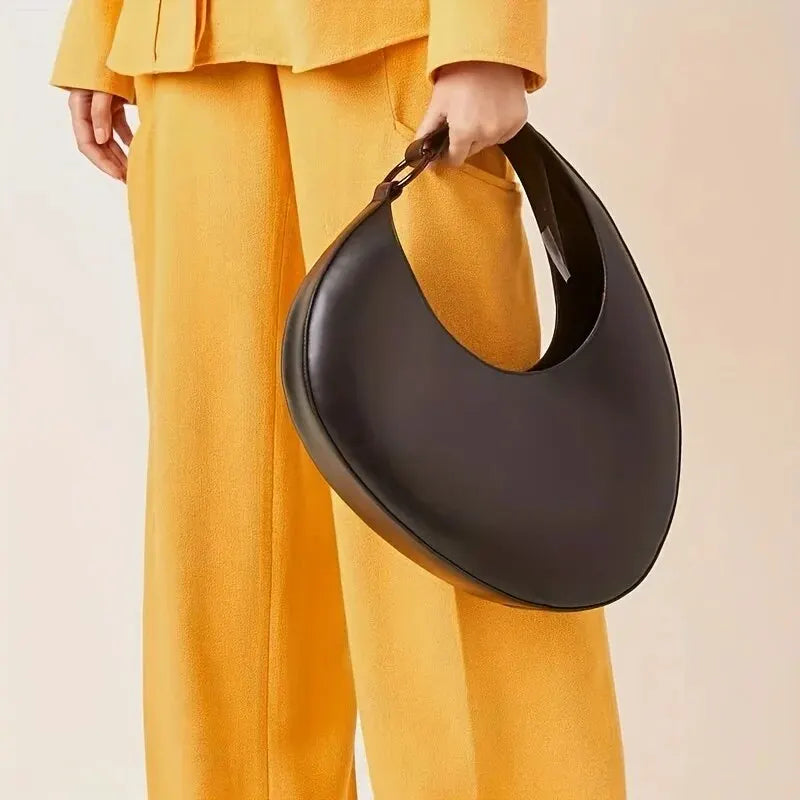 Women’s bag Niche Design Oval Shoulder Bag Minimalist Hobo