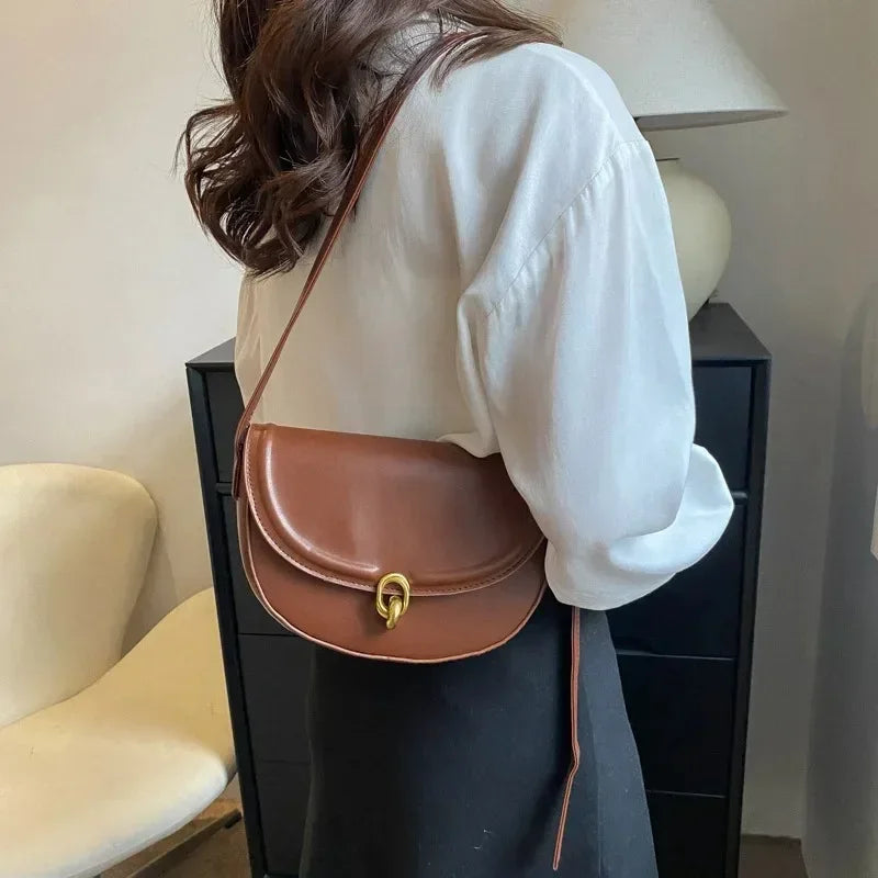 Luxury Designer PU Leather Shoulder Handbags