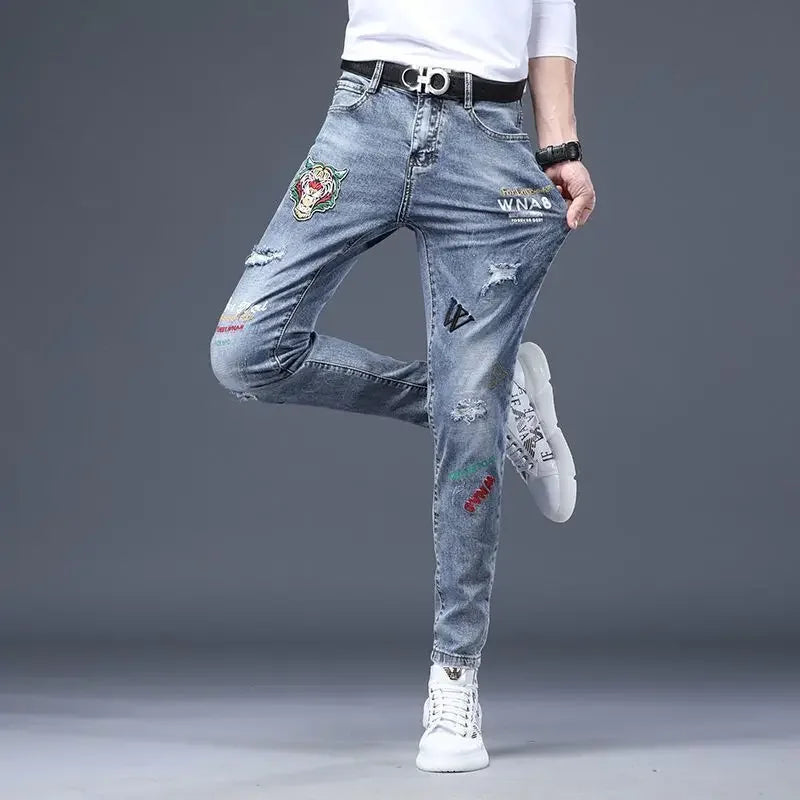 Slim Fit Denim Pants