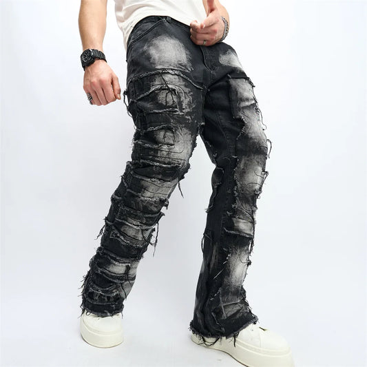 Denim Pants distressed Men's Jeans