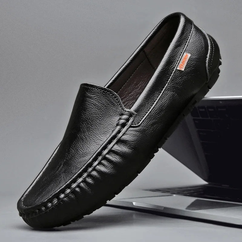 Breathable Leather Men Loafers