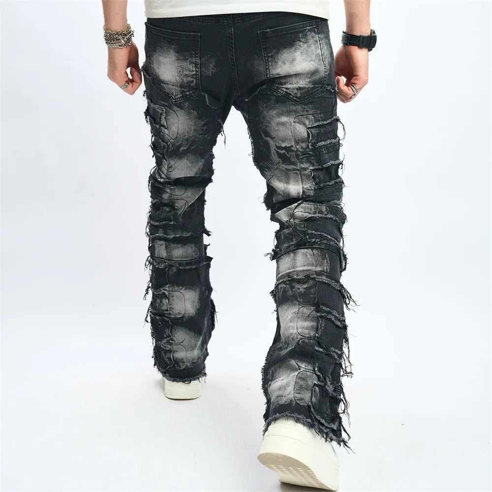 Denim Pants distressed Men's Jeans