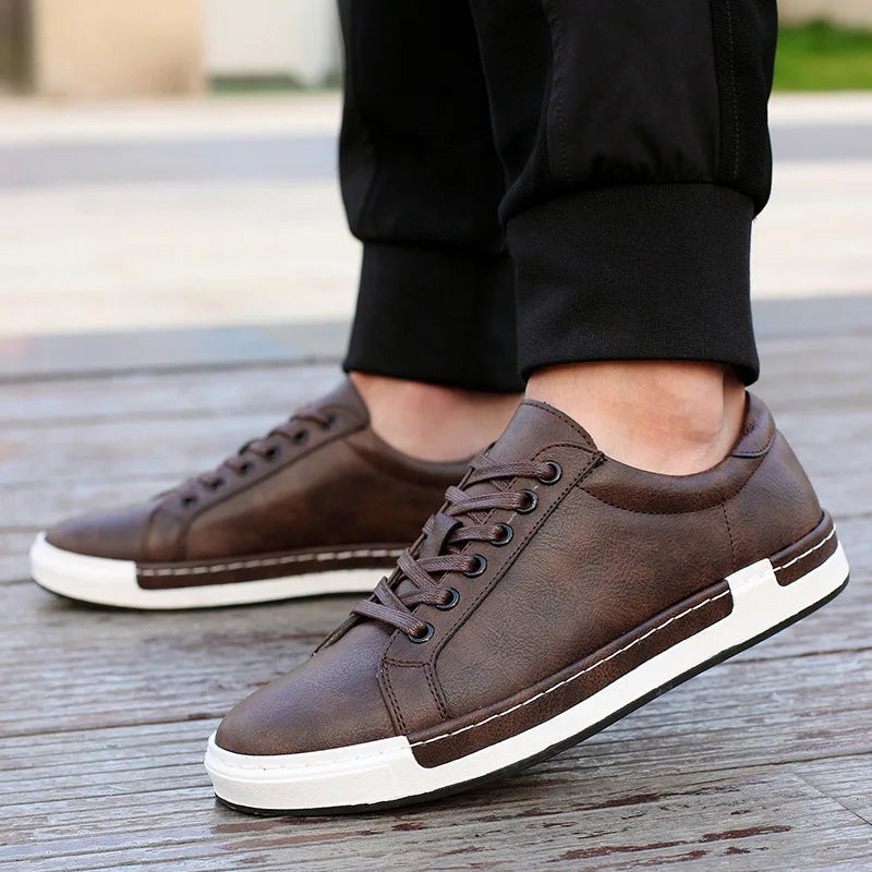 Men Leather Casual Shoes Men Sneakers  Autumn Brand Mens Suede Shoes Comfortable Flat Male Footwear Zapatillas Hombre 2024